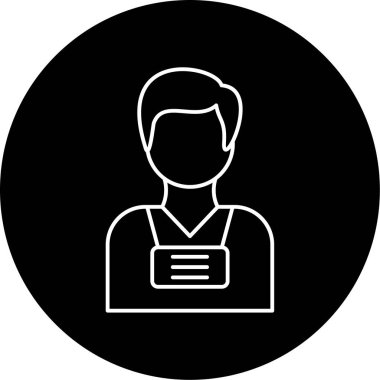 İnsan simgesinin vektör illüstrasyonu