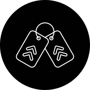 Ordu Köpek Etiketi vektör illüstrasyonu