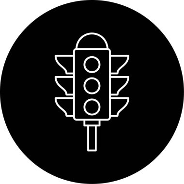 Trafik Işıkları Vektör Sembol Tasarımı