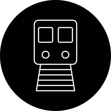 Metro Vektörü Kabartma Simgesi Tasarımı