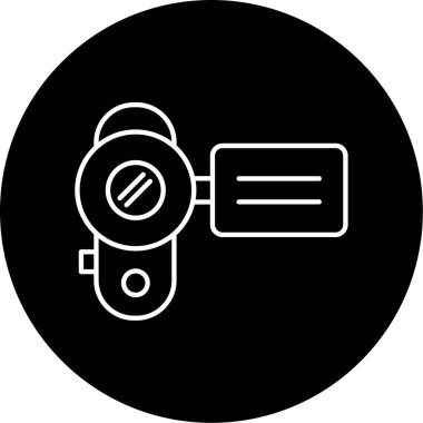 El Kamerası Vektörü Şekil Simgesi Tasarımı