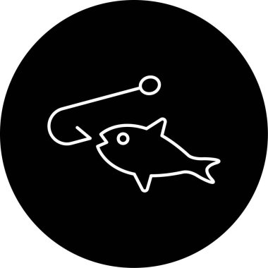 Balıkçı Vektörü Simgesi Tasarımı