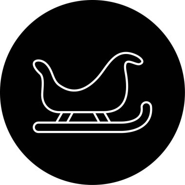 Kızak Vektörü Şekil Simgesi Tasarımı