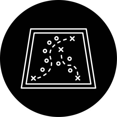 Tepe Haritası Vektör Sembol Tasarımı