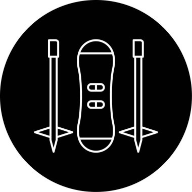 Snowboard Vektör Sembol Tasarımı