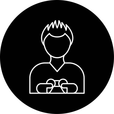  Oyuncu Çocuk Vektör Sembol Tasarımı