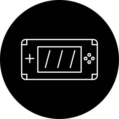 Oyun Aygıtı Vektörü Kabartma Simgesi Tasarımı