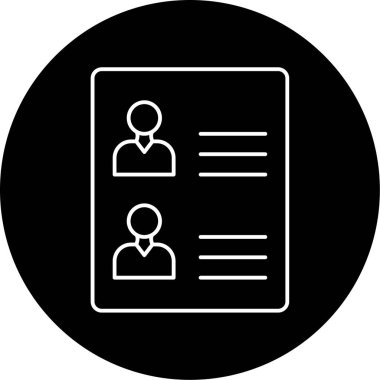 Arkadaş Listesi Vektör Sembol Tasarımı