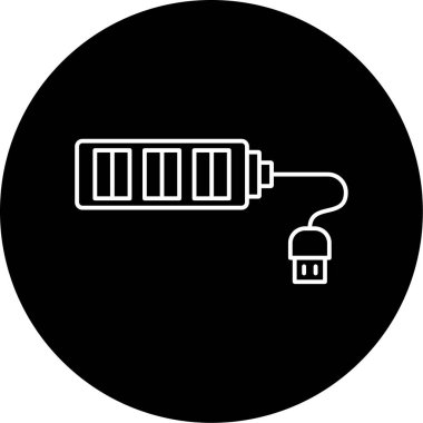 Usb Hubs Vektör Kabartma Simgesi Tasarımı