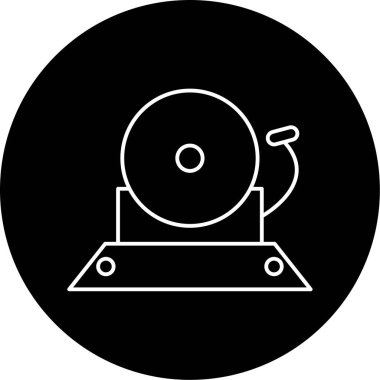 Yangın Alarm Vektörü Kabartma Simgesi Tasarımı 