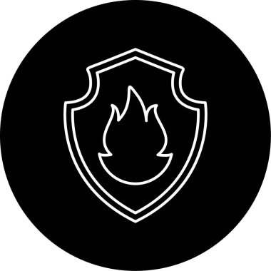 Kalkan Vektörü Şekil Simgesi Tasarımı  