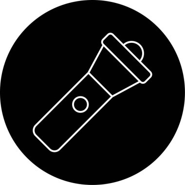 El feneri Vektörü Kabartma Simgesi Tasarımı 