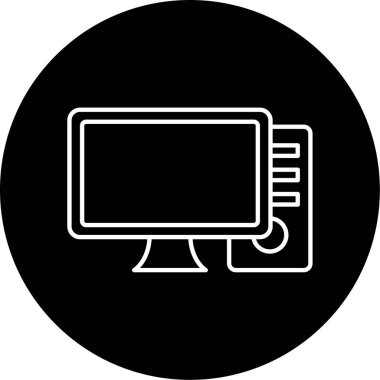 Bilgisayar Vektörü Şekil Simgesi Tasarımı 