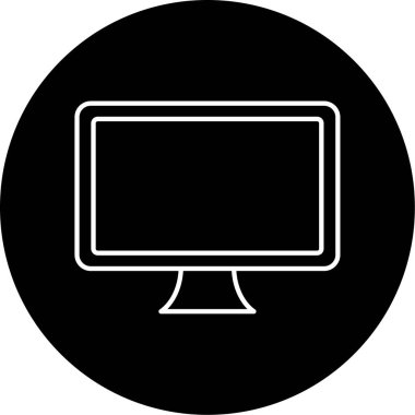  Lcd Vektör Şekil Simgesi Tasarımı 