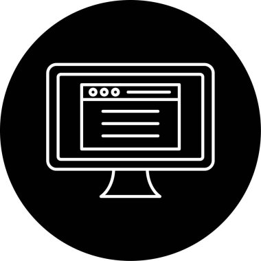 Web Sitesi Vektör Sembol Tasarımı 