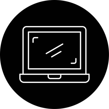 Laptop Vektör Simge Tasarımı 