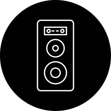 Sözcü Vektörü Simge Tasarımı 