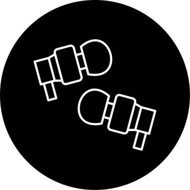 Kulaklık Vektörü Simgesi Tasarımı 