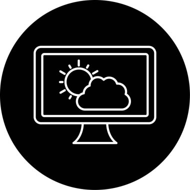 Tahmin Vektörü Kabartma Simgesi Tasarımı 