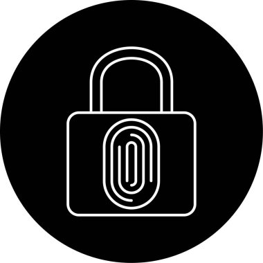  Vektör Kabartma Simgesi Tasarımı Kilitle 