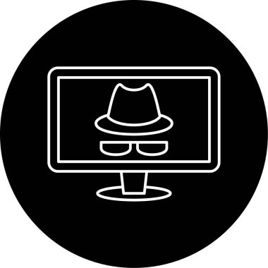 Casus Yazılım Vektörü Kabartma Simgesi Tasarımı 