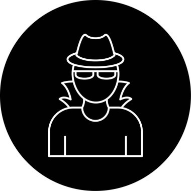 Casus Vektör Kabartma Simgesi Tasarımı 