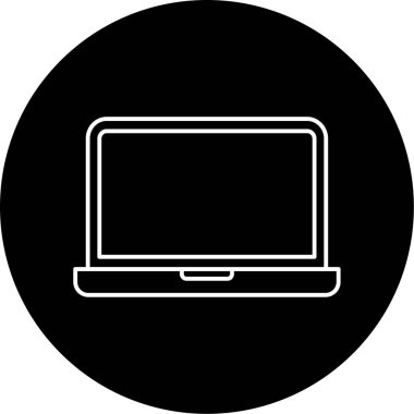 Laptop Vektör Simge Tasarımı 
