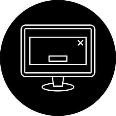 Virüs Vektörü Kabartma Simgesi Tasarımı 