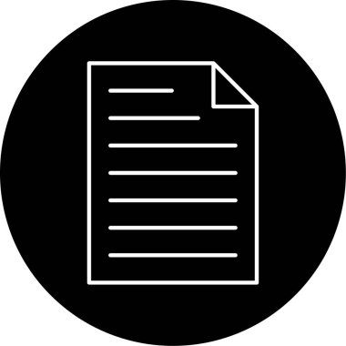 Not Vektörü Şekil Simgesi Tasarımı 