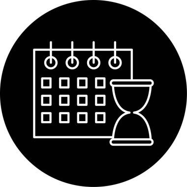 Süre bitimi Vektör Kabartma Simgesi Tasarımı 