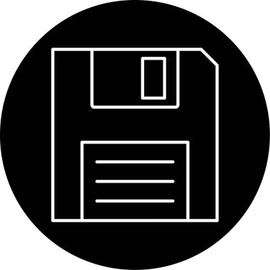 Vektör Kabartma Simgesi Tasarımı Kaydet 