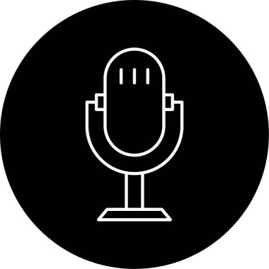 Sesli Mesaj Vektörü Kabartma Simgesi Tasarımı  