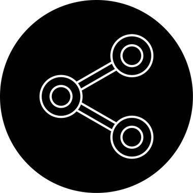 Paylaş Vektör Kabartma Simgesi Tasarımı 