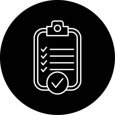 Pano Denetimi Vektör Kabartma Simgesi Tasarımı 