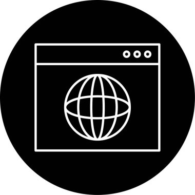 Web Tarayıcı Vektörü Sembol Tasarımı 