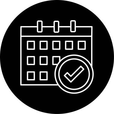 Planlayıcı Vektörü Simge Tasarımı 