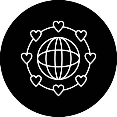  Barış Vektörü Kabartma Simgesi Tasarımı 