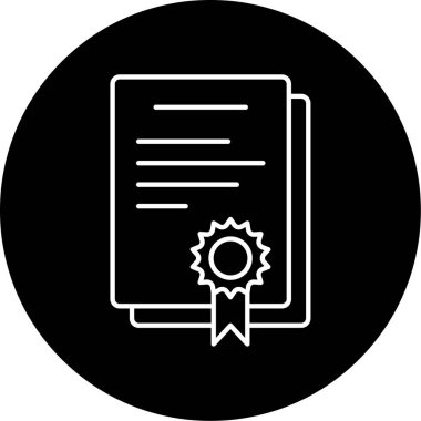 Anlaşma Vektörü Glyph Simgesi Tasarımı  