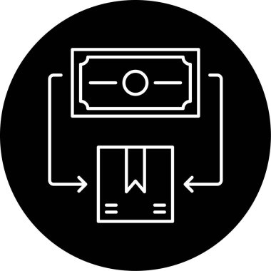 Ticaret Vektörü Kabartma Simgesi Tasarımı 