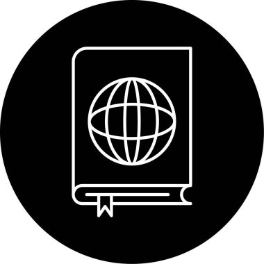 Uluslararası Hukuk Vektörü Kabartma Simgesi Tasarımı 