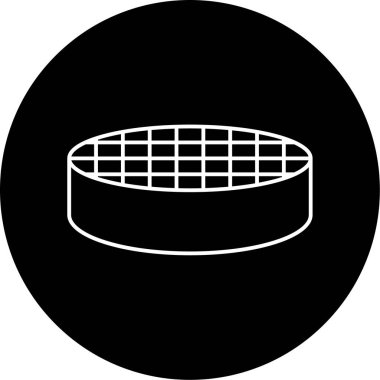 Sieve Vektör Şekil Simgesi Tasarımı 
