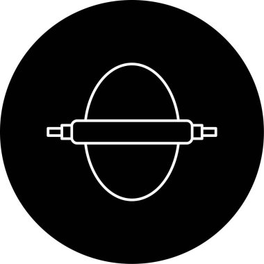 Hamur Vektörü Kabartma Simgesi Tasarımı 