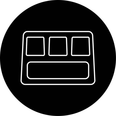 Tabak Vektörü Glyph Simgesi Tasarımı Sunuluyor 