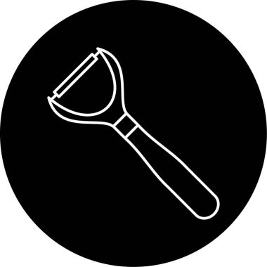 Peeler Vektör Şekil Simgesi Tasarımı 