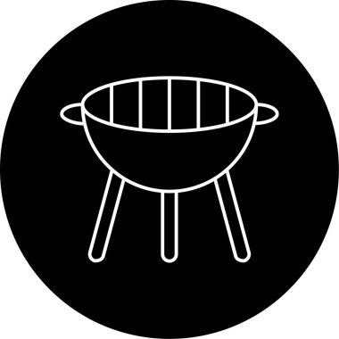 Izgara Vektörü Şekil Simgesi Tasarımı 