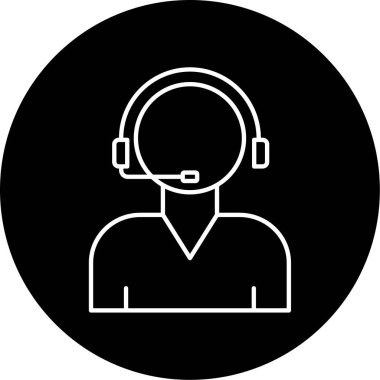 Ajan Vektör Kabartma Simgesi Tasarımı 