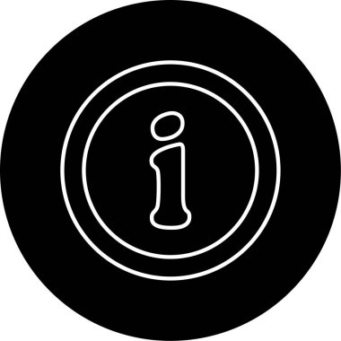 Bilgi Vektörü Kabartma Simgesi Tasarımı 