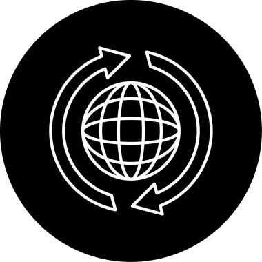 Dünya çapındaki Vektör Simgesi Tasarımı 