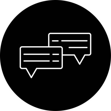  Konuşma Vektörü Kabartma Simgesi Tasarımı 