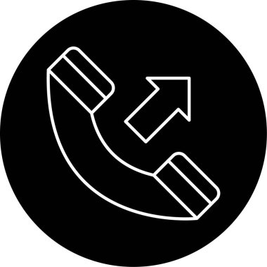 Gelen Arama Vektörü Kabartma Simgesi Tasarımı 